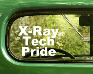 2 X-RAY TECH PRIDE DECALS Sticker For Car Window Bumper Laptop Rv Truck - Picture 1 of 1
