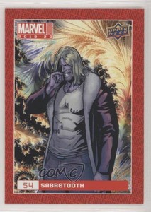 2019-20 Upper Deck Marvel Annual Fractal Sabretooth #54 03od