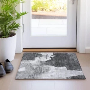 Addison Rugs Chantille ACN1334 Gray 1'8" x 2'6" Indoor/Outdoor, Machine - Picture 1 of 6