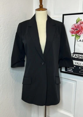 Blazer negro manga corta Elizabeth & James talla 2 $295 Foto 1 de 4
