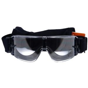 LANCER TACTICAL AIRSOFT FRAMELESS CLEAR SAFETY GOGGLES ADJUSTABLE STRAP Glasses