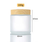 5g 10g 15g 30g 50g Frosted Glass Cream Jar Wooden Make-Up Skin Care Sub-Bottle