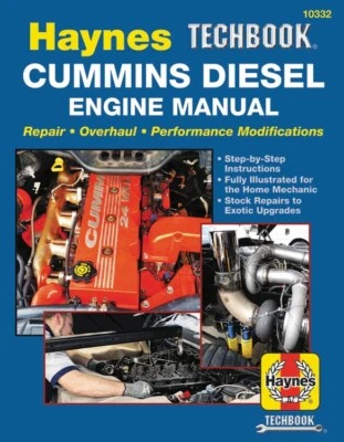 HAYNES MANUALS N. AMERICA, INC. Dodge Cummins Diesel Engine shop repair service manual Haynes Chilton book