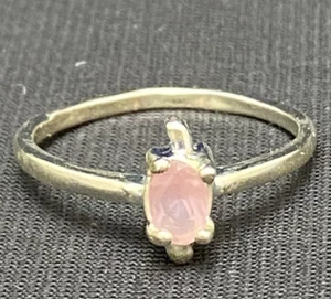 Rosenquarz Ring in 925 Sterling Silber Ringfassung - Bild 1 von 4
