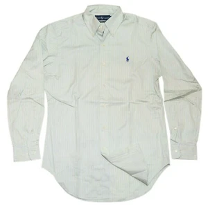 $ 145 Polo Ralph Lauren Herrenhemd klassische Passform grün lila gestreift 14,5 32 - Bild 1 von 4