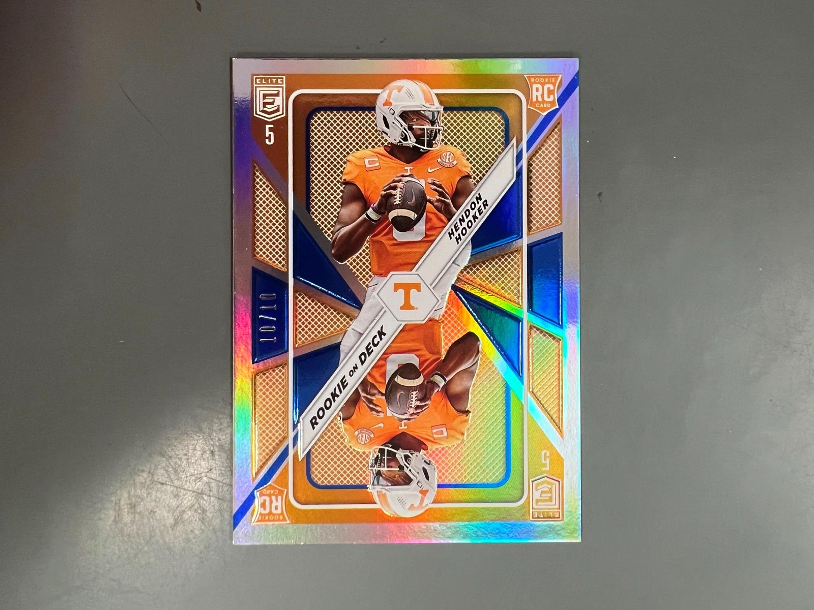 Hendon Hooker 2023 Donruss Elite Rookie On Deck Blue RC #10/10 Vols Lions A7