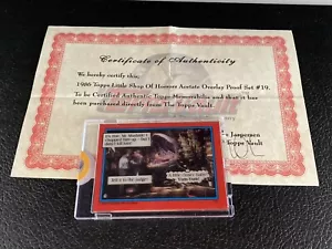 1986 Topps Vault Little Shop Of Horrors Acetate Proof Card Blank Back #19 Movie - Picture 1 of 8