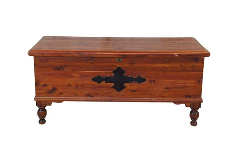 Vintage Tennessee Red Cedar Royal Line Rustic Blanket Hope Chest Storage Trunk Cover