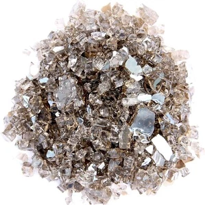 Hiland Reflective Fire Glass, 10 lb, Bronze - Picture 1 of 5