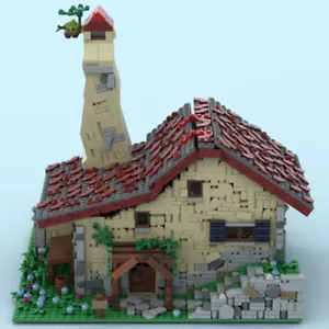 MOC-129936 The House of the Game's Protagonist, Link - with Interior 1648 Pieces - Picture 1 of 4