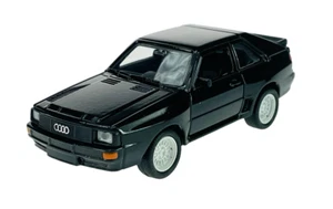 WELLY AUDI SPORT QUATTRO BLACK 1:34 DIE CAST METAL MODEL NEW IN BOX - Picture 1 of 6