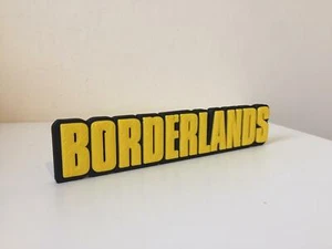 Videojuego con logotipo de Borderlands - texto de exhibición coleccionable - Imagen 1 de 2