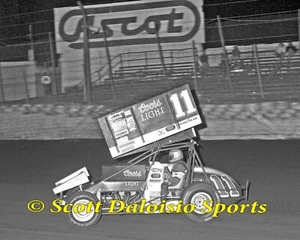 1988 Steve Kinser 16 x 20 World of Outlaws Sprint Car Photo At Ascot - Picture 1 of 1
