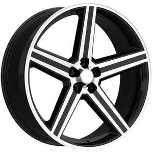 17x8 +0 Performance Replicas PR148 5x4.75 Gloss Black Machined Wheels (Set of 4) - Picture 1 of 3