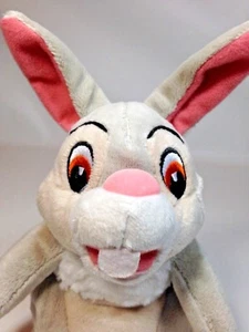 Disney Thumper Bunny Rabbit Peluche Gorro Bolsa de Frijoles Gris Juguete de Peluche Animal 8"  - Imagen 1 de 9