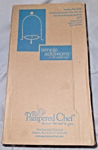 Pampered Chef Simple Additions Appetizer Plate Caddy Silver Item #2072 NIB - Picture 1 of 5