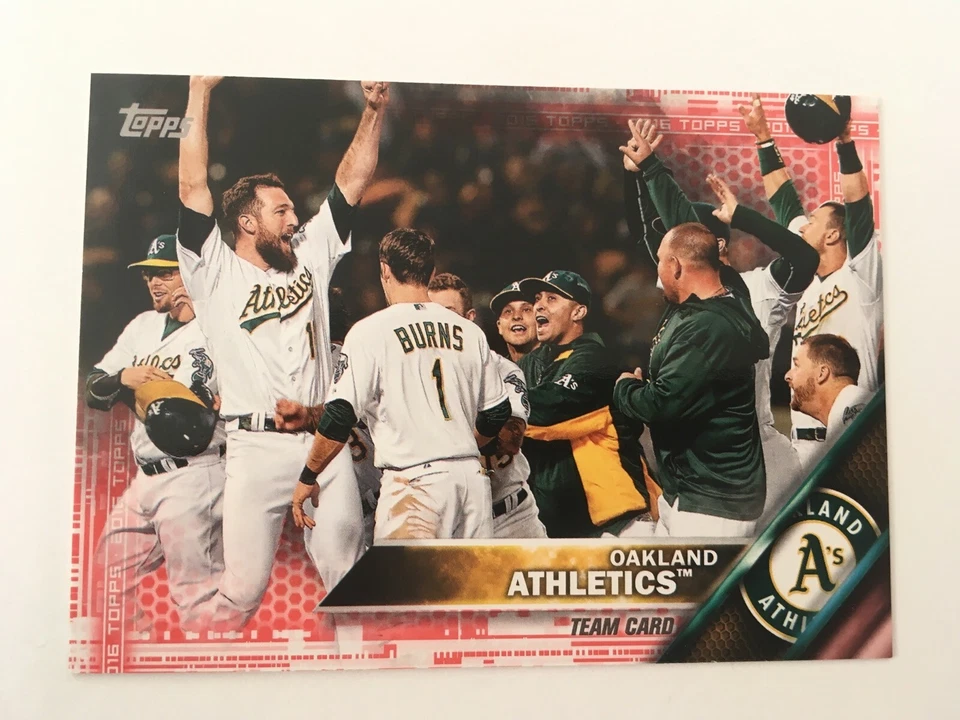 2016 Topps Mini Red Parallel Oakland A's Team Card 198 #'d /5 Rare Low S&H - Image 1 of 1