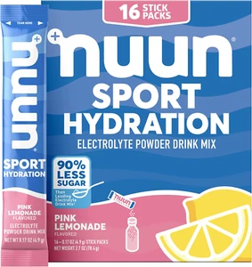 Nuun Sport Electrolyte Powder Packets - Pink Lemonade Flavor, 5 Essential Electr - Picture 1 of 12