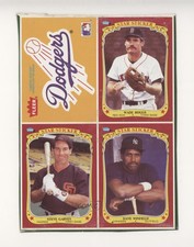 1986 Fleer Star Stickers Wax Box Bottoms Los Angeles Dodgers Wade Boggs Team HOF
