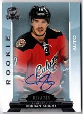 2014-15 Upper Deck The Cup Rookie Auto CORBAN KNIGHT 97 249 Calgary Flames UD RC