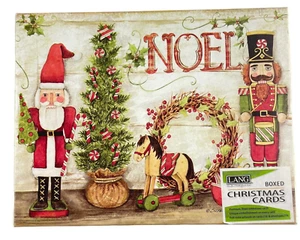LANG Boxed Christmas Cards Holiday Nutcrackers Noel 18 Cards Envs - Picture 1 of 4