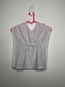 Children’s Place Swim Cover Up Girls Size XS 4 White Mesh Sleeveless Vacation - Picture 1 of 4