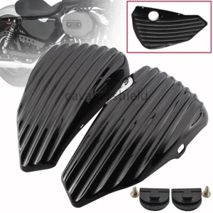 Cubiertas de batería de tanque de aceite negro brillante para Harley Sportster XL883 XL1200 2004-2013 - Imagen 1 de 12