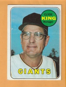 Clyde King Gigantes de San Francisco 1969 Topps #274 arrugado Goldsboro Carolina del Norte - Imagen 1 de 2