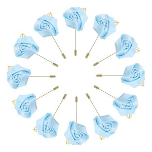 12 Pcs Groom Boutonnieres Rose Boutonnieres Pins for Men Wedding Ceremony Ann... - Picture 1 of 5