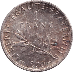 Frankreich - 1 Franc - Sämaschine - 1920 - Nr. 825 - Bild 1 von 2