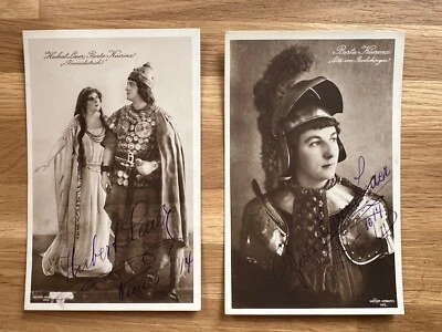 BERTA KIURINA und HUBERT LEUER Autogrammen Wien 1914 - Bild 1 von 2