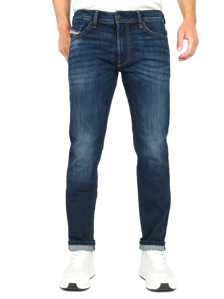 Diesel - Vaqueros elásticos de cintura baja ajustados para hombre - Thommer-R RB065