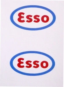 Pegatinas azules Esso para material rodante de aceite de tren, modelos de vagones (20x11 mm) - Imagen 1 de 1