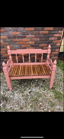 Vintage Headboard Bench Cover