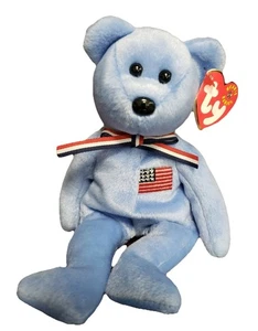America Beanie Baby With Sept. 11 2001 Tag. Mint Condition - Picture 1 of 8