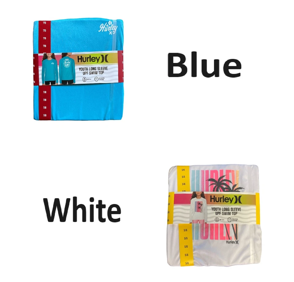 Hurley Youth Girl's Long Sleeve UPF 50+ Moisture Wicking Swim Top - Image 1 of 1