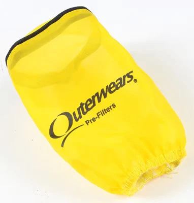 Outerwears Pre-Filter for RU-0210 Filter - Yellow Motorcycle ATV/UTV Street Bike - Image 1 of 3