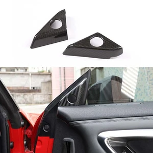 Carbon Fiber Inner A Pillar Tweeter Speaker Overlay for Nissan GTR R35 2009-2016 - Foto 1 di 5
