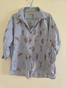 Camisa para mujer Tree of Life talla L 100 % algodón - tema vaquero  - Imagen 1 de 5