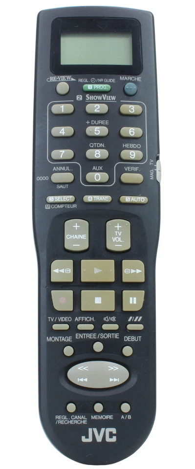 JVC Télécommande d'origine pour Magnétoscope VHS Vidéo  (Réf#v-709) - Photo 1/1