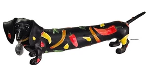 Statuina bassotto Hot Diggity Chili Pepper Dog di Westland #16504 NUOVA IN SCATOLA - Foto 1 di 6