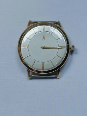 Longines Mystery Dial Cuerda Manual 1954 Chapa De Oro De 14 Kilates Foto 1 de 4
