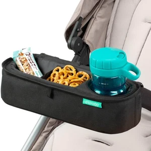 Universal Stroller Tray with Insulated Sippy Cup Holder - Upgraded Rigid Fram... - Picture 1 of 6