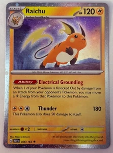 Raichu 026/165 Cosmos Holo -Sam's Club Exclusive Promo - Pokémon TCG: 151 - Picture 1 of 2