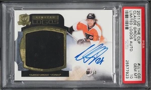 2011-12 UD The Cup Hockey Claude Giroux Limited Logos Patch Auto /50 PSA 10 Gem - Picture 1 of 2