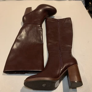Unisa Maroon Heel Boots Women Size 6.5 [N7] - Picture 1 of 5
