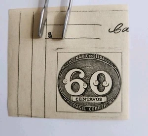 Lot 16. Brazil Correio Stamp 60 CENTAVOS WMK MNH Original Gum - Picture 1 of 2