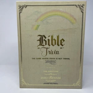 "Bible Trivia" Game Cadaco 1984 Christian Religious Adults Children - Incomplete - Afbeelding 1 van 11