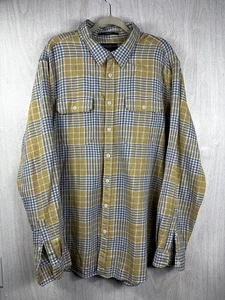 Eddie Bauer Men’s XXL Tall Flannel Shirt Classic Fit 100% Cotton Plaid Workwear - Picture 1 of 6