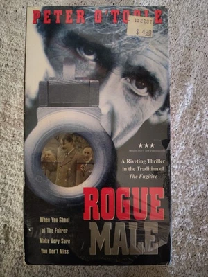 Rare Cover Rogue Male VHS WWII War Film Peter O'Toole - Image 1 of 3